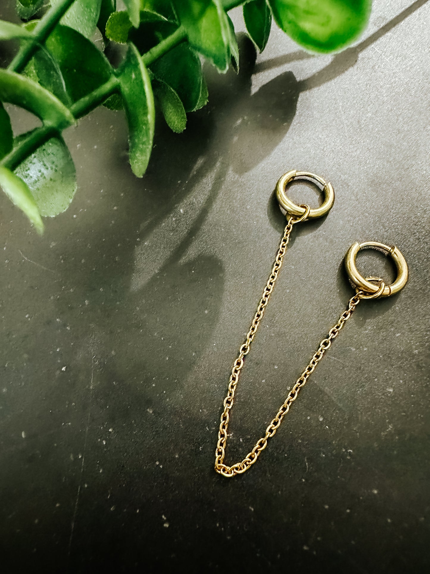 Doble chain earrings