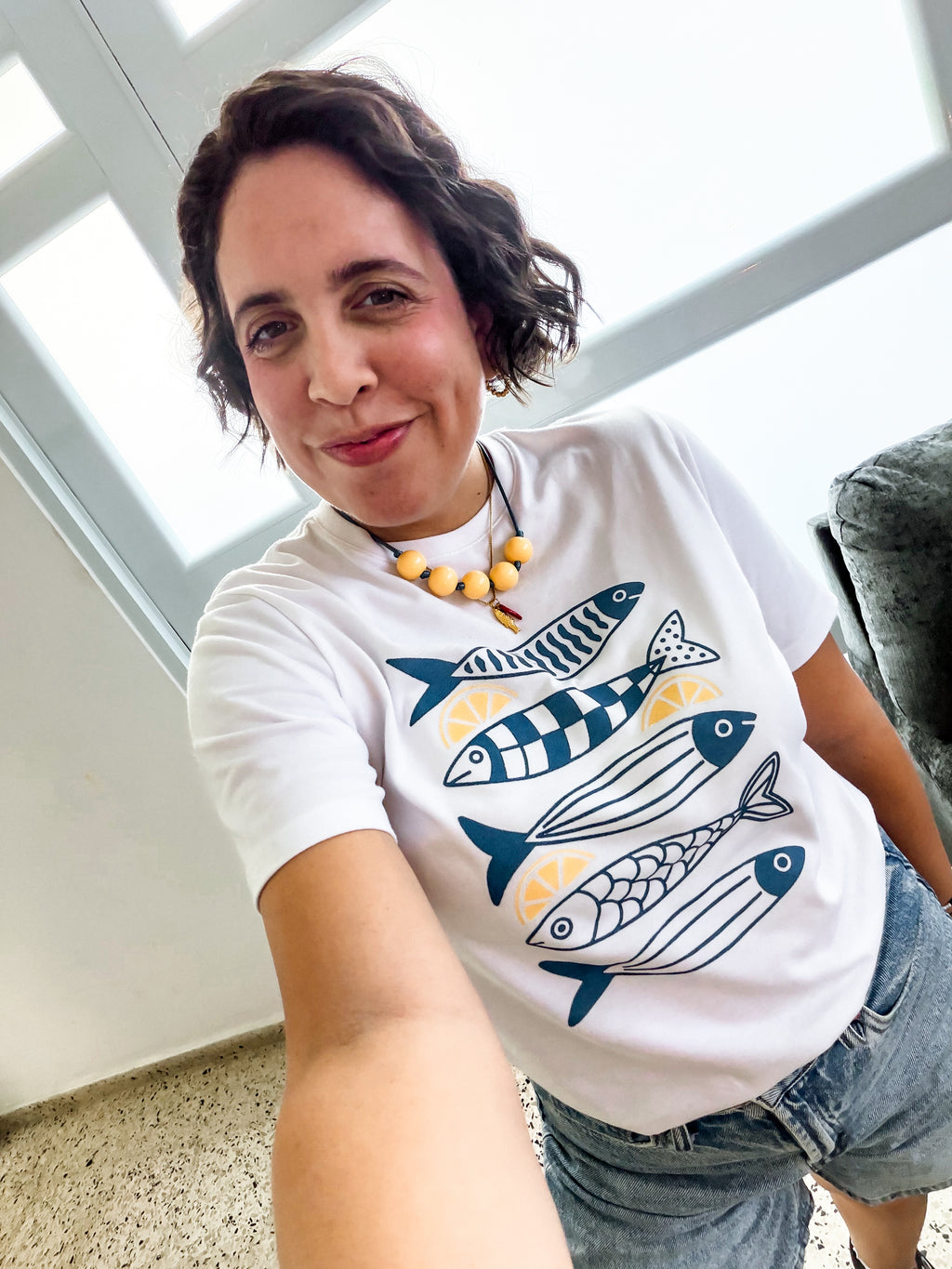 Fishy lemon shirt