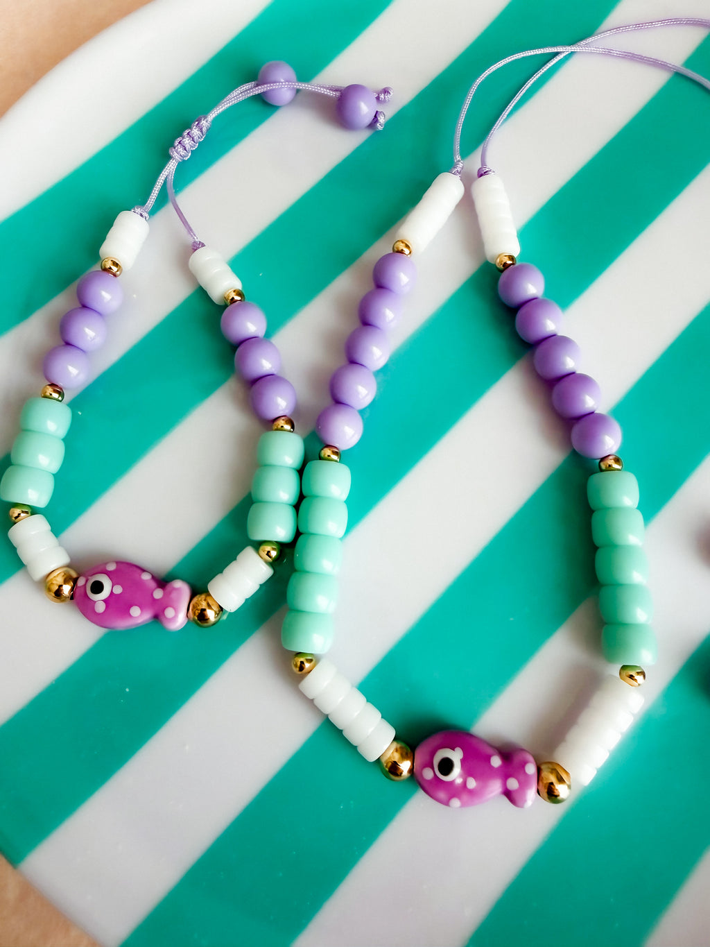 Colorful fishies Necklace set