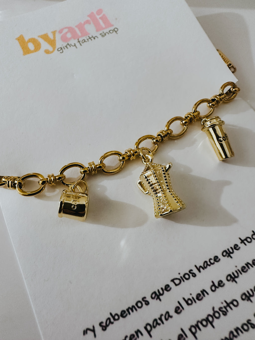 I love coffee bracelet