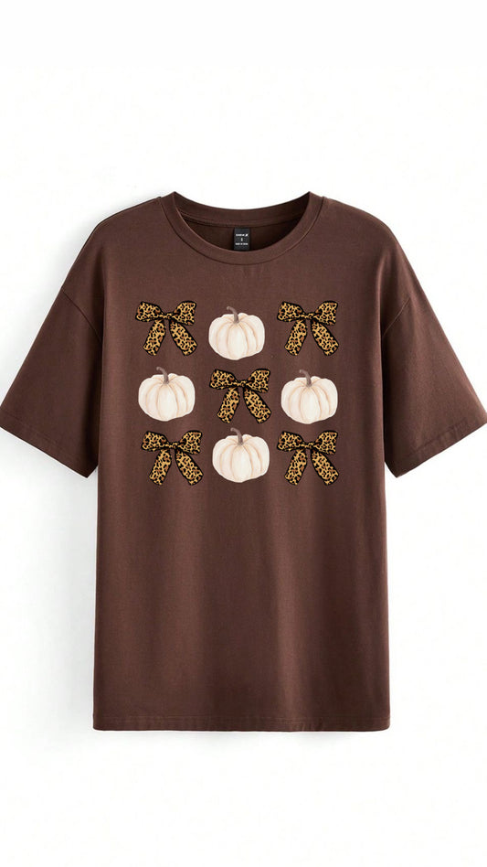 Pumkin bows shirt